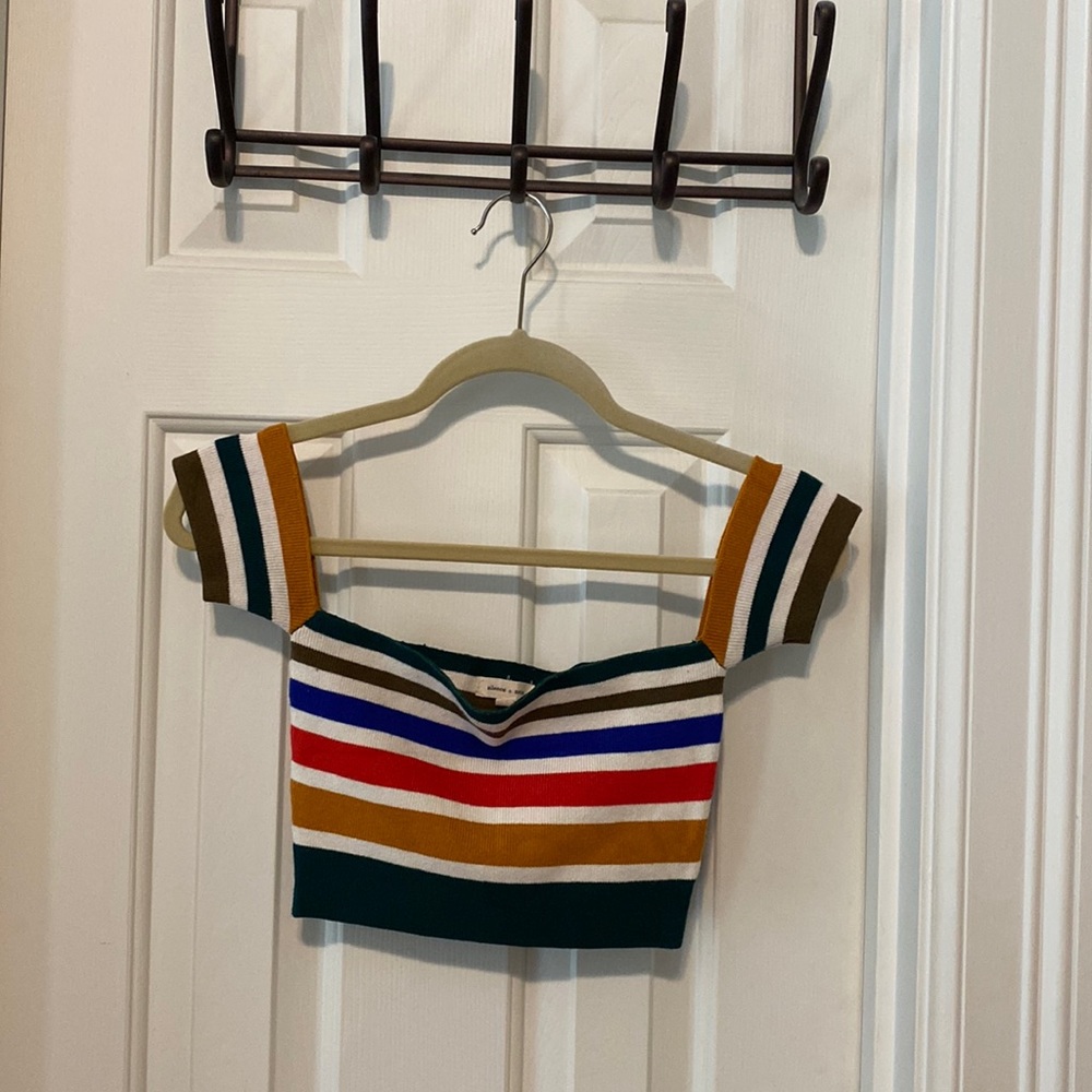 Striped crop top